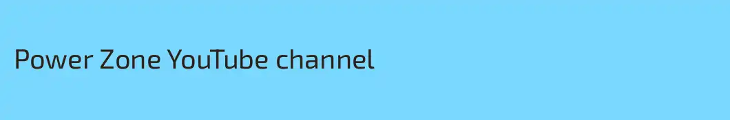 Power Zone YouTube channel